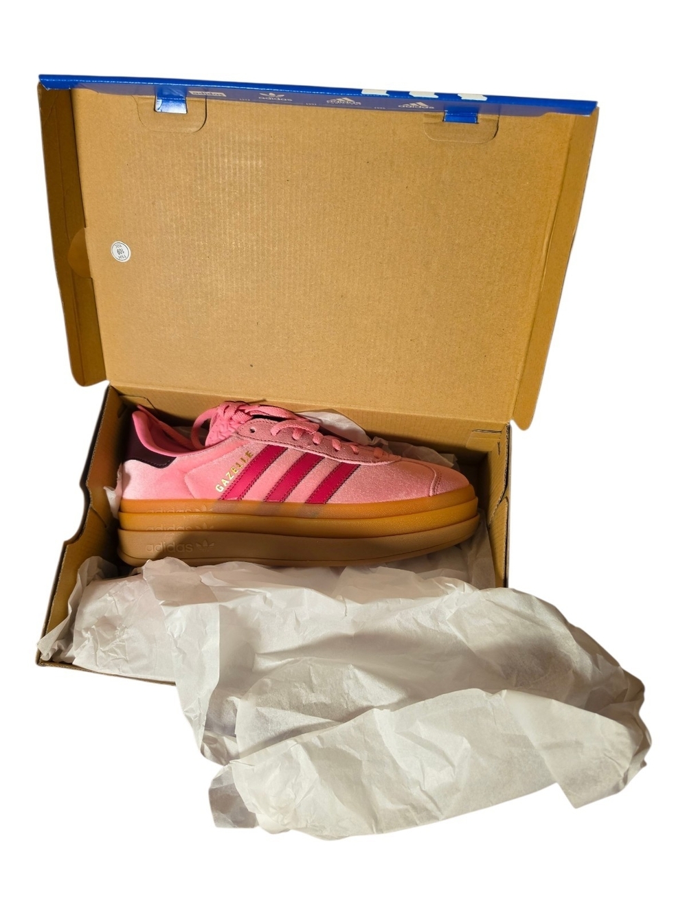 Adidas Gazelle Bold J Women's Size 6 Shoes Pink Gum Lot Shoes - Picture 5 of 6